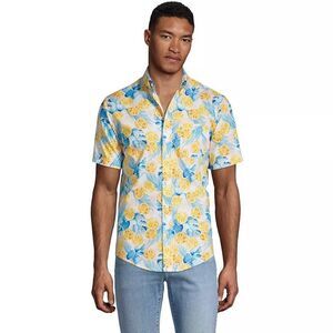 Lands' End Traditional-Fit Essential Lightweight Poplin Button-Down Shirt
